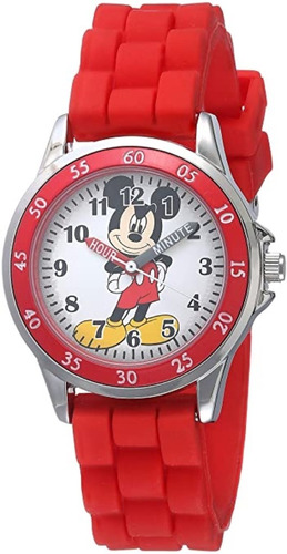 Reloj Niño Mickey Mouse Disney Correa De Goma 32 Mm Mk1239az