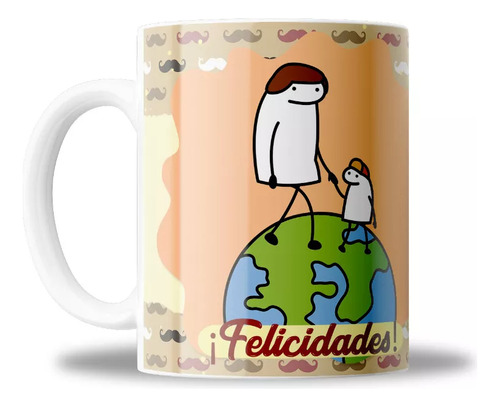 Taza Flork Papa Eres Un Padre Pero Para Mi Eres El Mundo M4