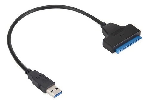 Cabo Sata Usb 3.0 Adaptador conversor HDD Ssd 2.5 cor preta