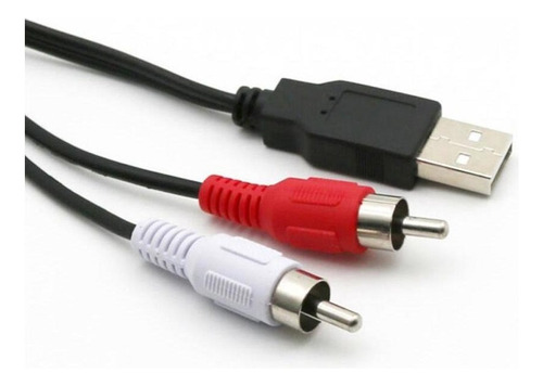 . Usb Portátil A Macho Para 2x Rca Macho Cabo Av Cabo Pc