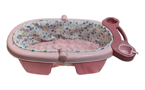 Banheira Inflável Para Bebês Rosa Color Baby 21x44x78cm