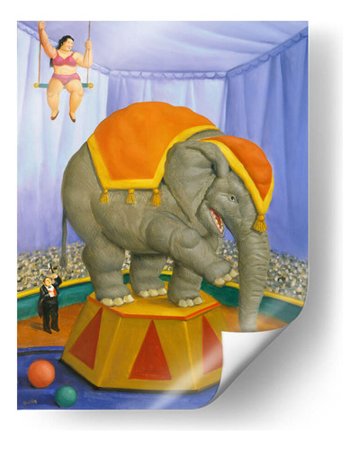 Poster - Elefante De Circo, Fernando Botero 40x30