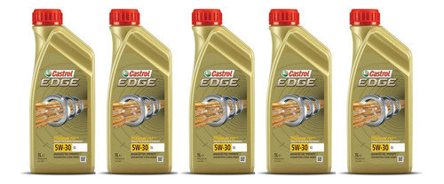 Kit Óleo Castrol Edge 5w30 Ll Sint Porsche C30 Vw 5 Litros