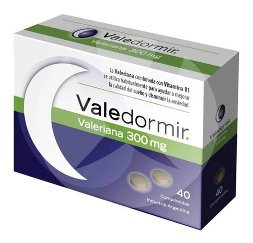 Valedormir Valeriana Sedante Natural Mejora Sueño X 40 Comp Sabor Sin Sabor