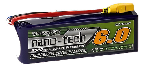 Rc Turnigy 3s De 6000mah De Nano-tech 25 ~ 50c Lipo Pack W/x