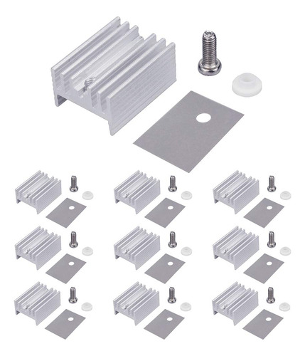 Wayintop 10 Paquetes To-220 De Disipador De Calor De Alumini