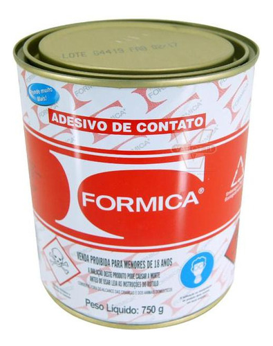 Adesivo Contato Formica 750g Borracha