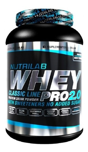 Nutrilab Whey Pro 2.0 Proteina 1kg Masa Muscular Fuerza