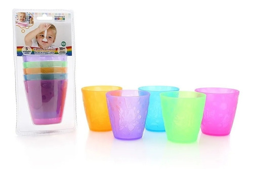 Vasos Apilables De Colores 5 Unidades Baby Innovation