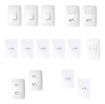 Comprar Tomadas + Interruptores Kit Casa Completa Com 15 Peças Blux