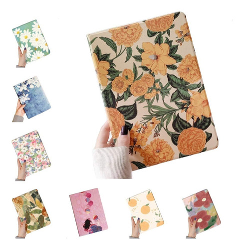 Funda Floral Para iPad Air 5ª 4ª Generacion 10.9  Diseño