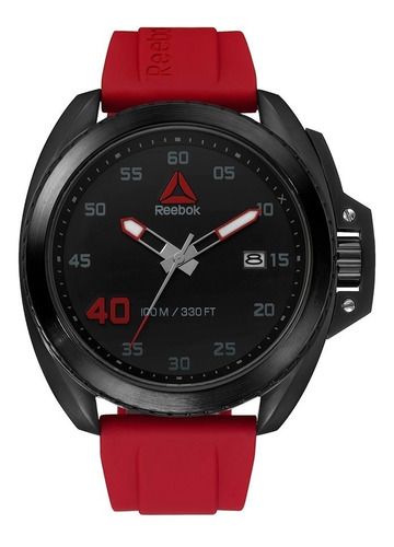 Reloj Reebok Protect Steel Rd-pro-g3-sbir-br Color de la malla Rojo Color del bisel Negro Color del fondo Negro