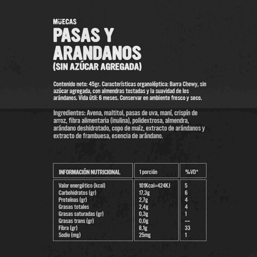 Barras De Cereal Muecas Surtidas Por 16u
