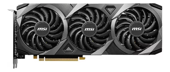 Placa de video Nvidia MSI Ventus GeForce RTX 30 Series RTX 3060 GEFORCE RTX 3060 VENTUS 3X 12G OC 12GB