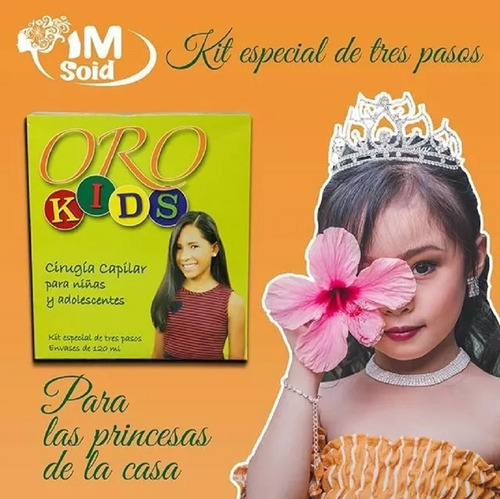 Cirugia Capilar Para Niñas Y Adolescentes Oro Kids 120 Ml