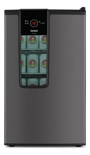 Cervejeira Consul 82l Iluminação Led E Display Cinza 220v Cinza-escuro