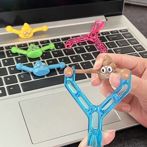 Mini Juguetes De Eyección De Caca Falsos Elásticos