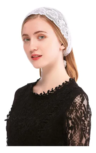 Diadema De Encaje Estilo Pañuelo Floral Cubrir Cabeza ...