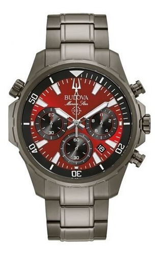 Reloj Bulova Quartz Para Hombre 98b350 Marine Star Pvd Nuevo