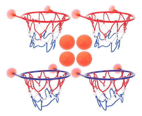 Miniset De Baloncesto Para Niños, Para Baño, 4 Unidades, Azu