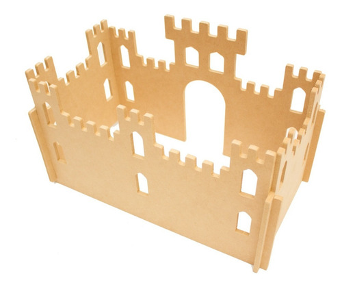 Castillo Encastrable Madera Jugar Niños Niñas