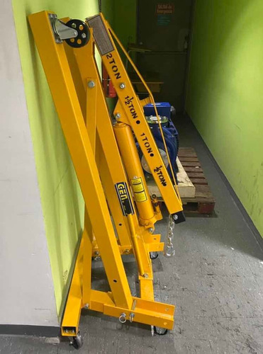 Imagen 3 de 6 de Grua Hidraulica Pluma Brazo Y Ruedas 2 Toneladas Genpar .