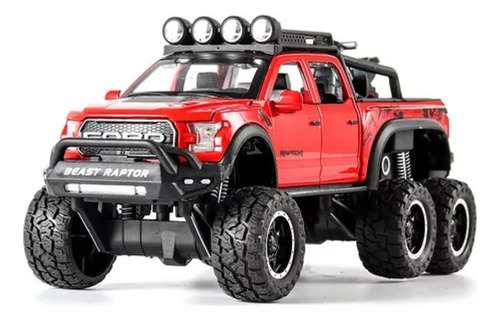 Ford Raptor F150 Edición Tuning Coches De Metal En Miniatura