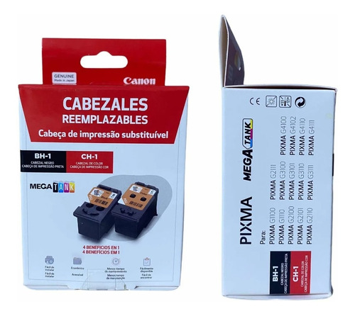 Cartucho Cabezal Canon Negro Y Color G1100 G2100 Originales | Envío gratis