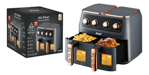  Freidora De Aire Doble Cesta Capacidad 6lts +6lts Air Fryer