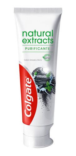 Pasta Dental Colgate Natural Carbon Activado X 90 Gr