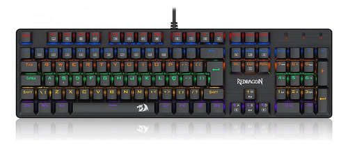 Teclado Mecânico Gamer Redragon Valheim Rainbow, Switch Brow