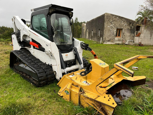 Mini Cargador Bobcat T770 Con Cabezal Triturador De Disco 