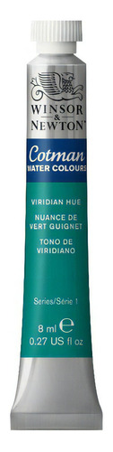 Pintura Acuarela Cotman Winsor Newton Tubo 8ml Color Escoger Color Viridian Hue - Verde Viridian