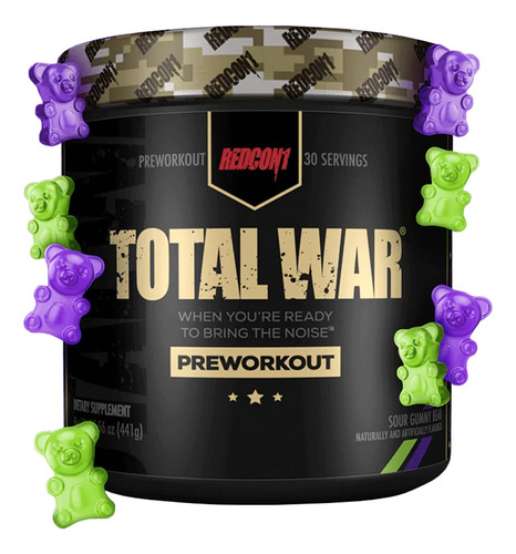 Redcon1 Total War Preworkout - Contains 320mg Of Caffeine Fr