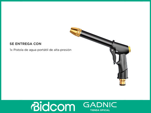 Pistola De Riego Portátil Gadnic Para Manguera Agua Jardín
