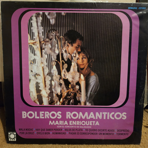 Disco Lp Maria Enriqueta-boleros Romanticos