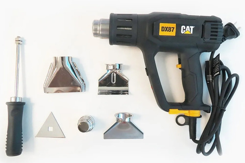 Imagen 5 de 9 de Pistola De Calor Caterpillar Cat 2000w Digital 5 Boquillas