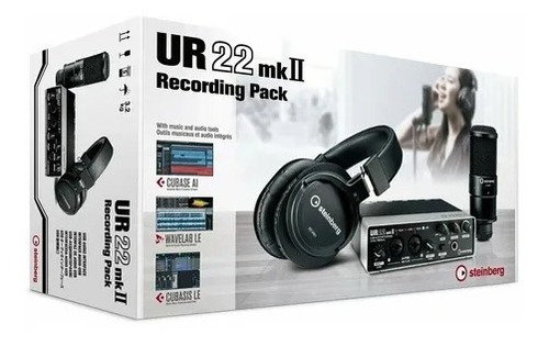 Combo Interface De Audio Steinberg Ur22 Mk2 Recording Pack