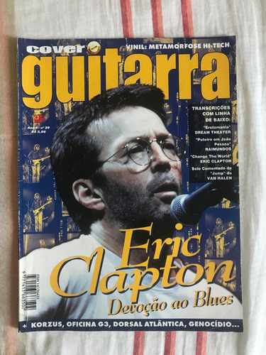 Revista Cover Guitarra N°45 Eric Clapton Blues - Ano De 1997