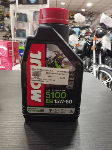 Aceite Motul 5100 15w50 4t Semisintético (unidad Y Por Caja 