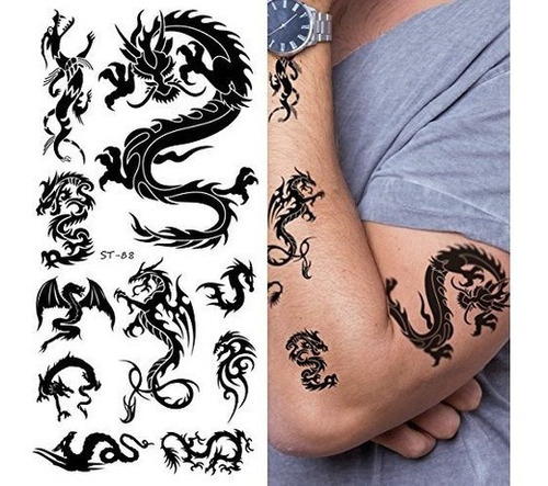 Tatuajes Temporales De Supperb  Small Dragons