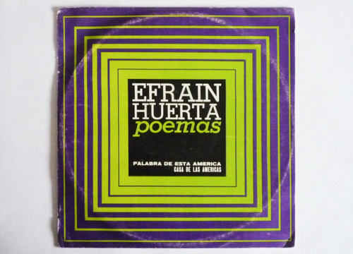 Efrain Huerta - Poemas - Lp Vinilo Acetato