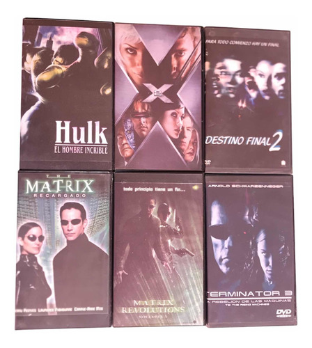 Pack 6 Películas Originales Vhs