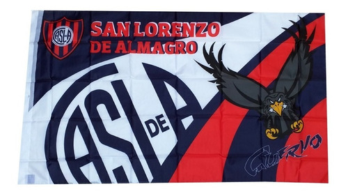 Bandera San Lorenzo Sl915 1,50x0,90m Licencia Oficial