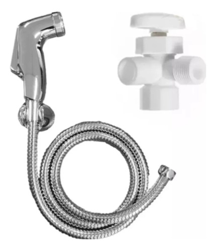 Ducha Auxiliar Bidet En Abs + Registro Doble Plástico