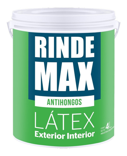 Latex Exterior Interior Colorin Rindemax Mate 10 Lts. Iacono