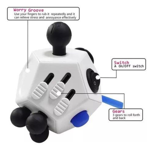 . Fidget Cube Fidget Ansiedad Juguetes Sensoriales