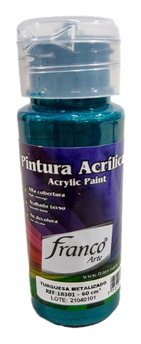 Pintura Acrílica Al Frío Metalizada Franco Arte X60 Ml