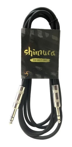 Cable Balanceado Shimura Plug 6.5  Plug 6.5 Trs 3 Mts Stereo