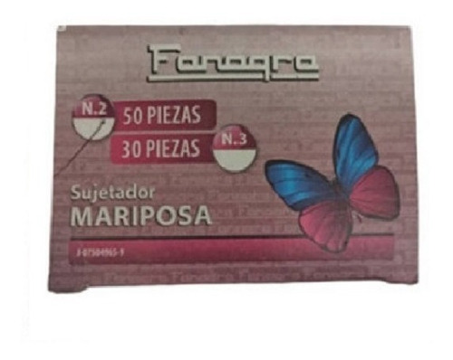 Clips Mariposa N*2   Pack De 6